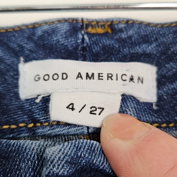 Good American Good Legs Shadow Pocket High Waist Skinny Jean 4/27 GLSPBD873T - Picture 5 of 12